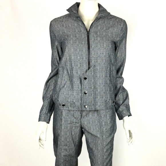 Derek Lam Utility Cropped Trouser Jacket Set - Picture 1 of 8